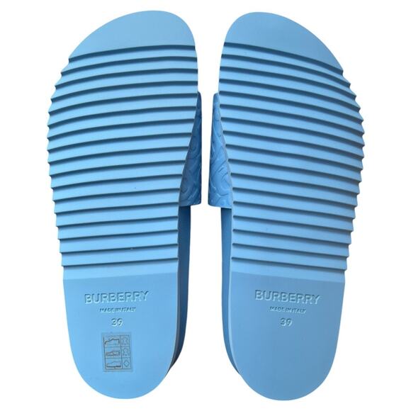 Burberry Melroy TB Monogram-Embossed Slides, EU39/US6 - Picture 8 of 15